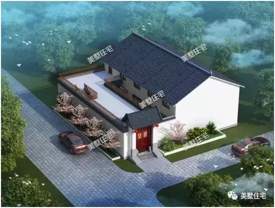 中式合院一層別墅設(shè)計(jì)圖，有家有院有品位，傳承百年