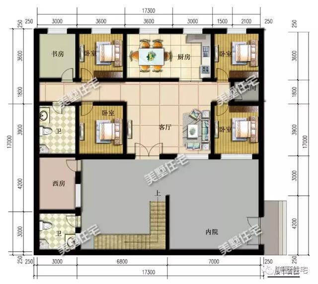 中式合院一層別墅設(shè)計(jì)圖，有家有院有品位，傳承百年