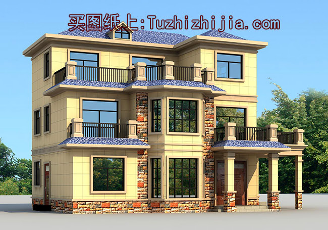 精選5套農村40萬三層別墅圖片及設計，讓村里人見了絕對非常羨慕！