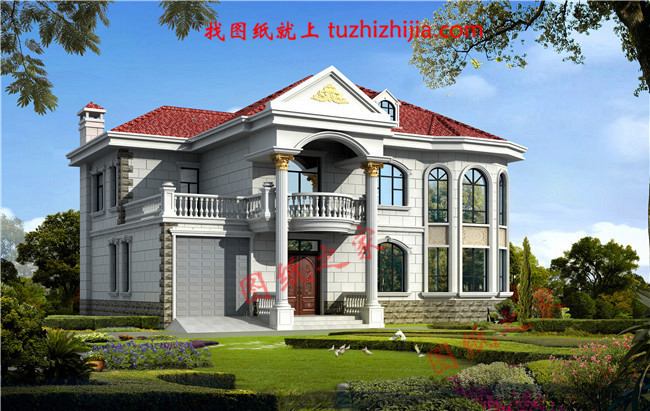 農村40萬左右房子圖片及設計圖,非常簡單大氣的二層別墅！