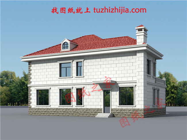 農村40萬左右房子圖片及設計圖,非常簡單大氣的二層別墅！