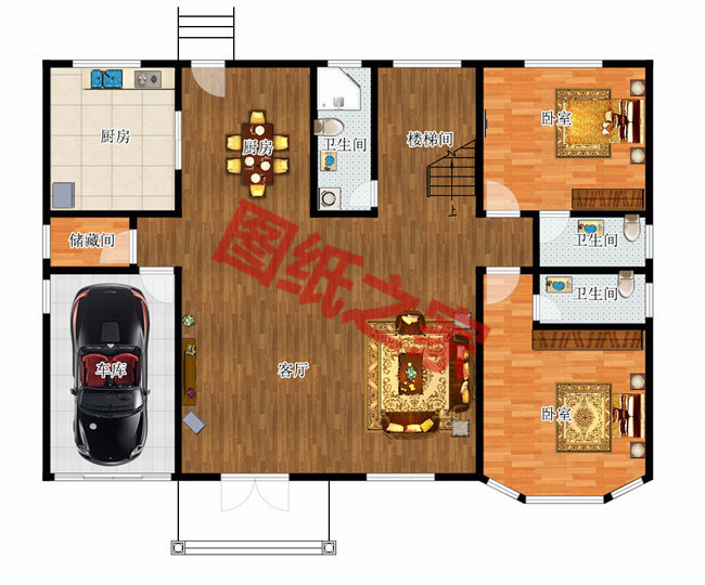 農村40萬左右房子圖片及設計圖,非常簡單大氣的二層別墅！