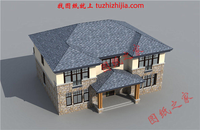 農村40萬左右房子圖片及設計圖,非常簡單大氣的二層別墅！