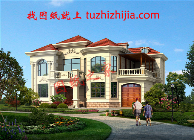 農村40萬左右房子圖片及設計圖,非常簡單大氣的二層別墅！