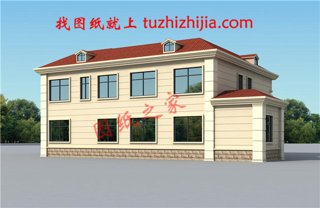 農村40萬左右房子圖片及設計圖,非常簡單大氣的二層別墅！