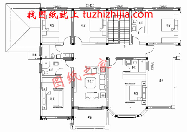 農村40萬左右房子圖片及設計圖,非常簡單大氣的二層別墅！