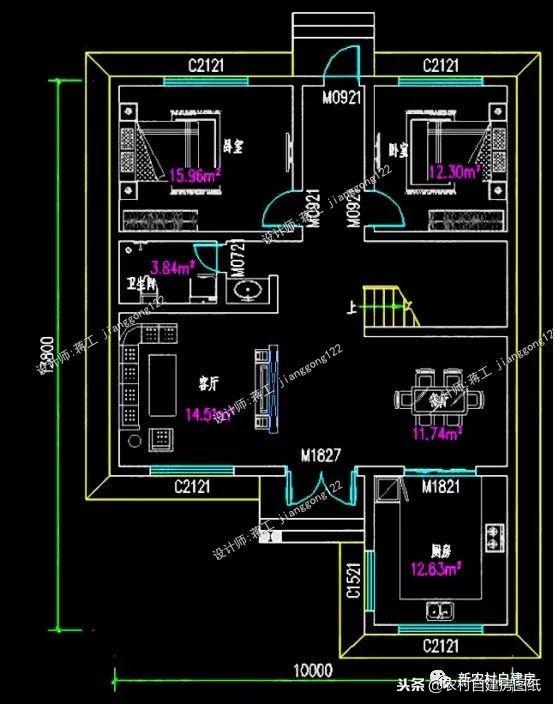 6套農(nóng)村自建別墅設(shè)計(jì)，小宅基地首選，面寬10米沒有絲毫浪費(fèi)