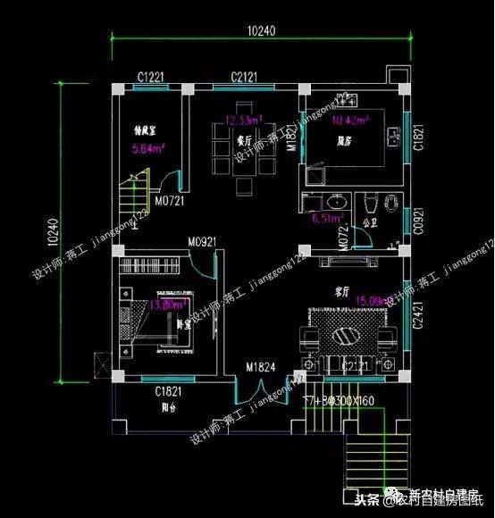 6套農(nóng)村自建別墅設(shè)計(jì)，小宅基地首選，面寬10米沒有絲毫浪費(fèi)