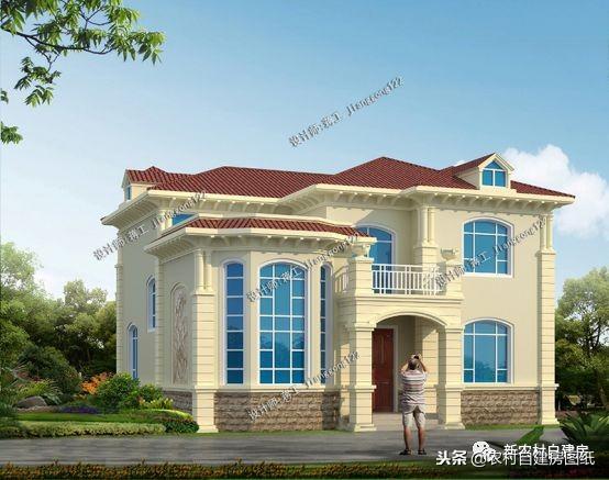 二層半復(fù)式別墅設(shè)計，12×11米帶露臺，5室3衛(wèi)全款只要28萬！