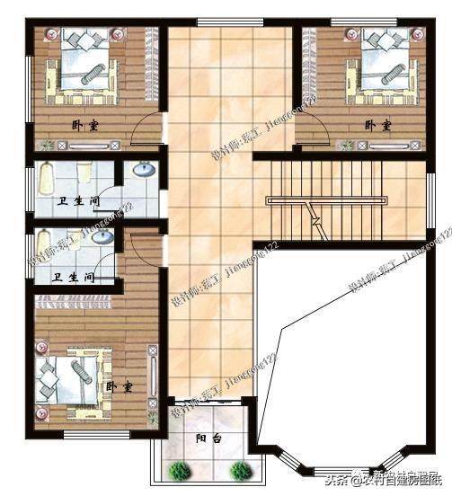 看看這三套二層別墅設計圖，你說農(nóng)村自建房要不要玄關(guān)呢？
