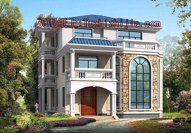 農(nóng)村40萬三層別墅款式設(shè)計(jì)圖，讓你建成一棟漂亮又實(shí)用的小別墅！