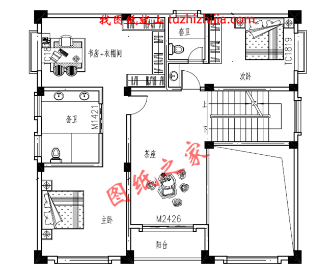四層農(nóng)村80萬別墅款式設(shè)計圖，全鄉(xiāng)最美，根本找不到競爭對手