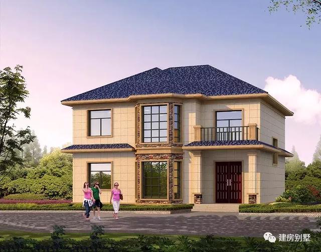 非常受歡迎的二層別墅設(shè)計(jì)，復(fù)式客廳+多邊形采光窗，說(shuō)它們美沒(méi)人會(huì)反對(duì)