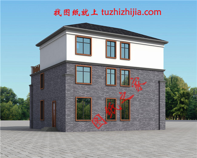 三層農(nóng)村100萬別墅款式圖片，豪華大氣的別墅絕對給你掙足了面子！