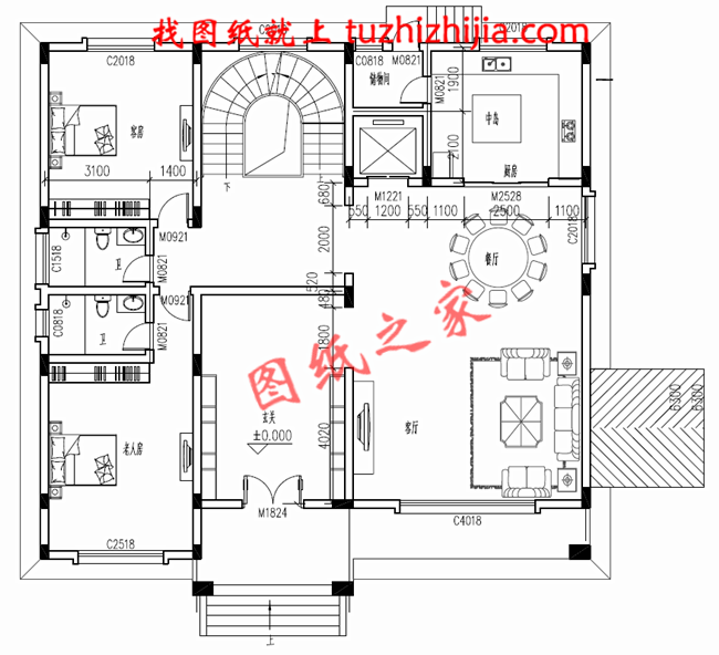 三層農(nóng)村100萬別墅款式圖片，豪華大氣的別墅絕對給你掙足了面子！