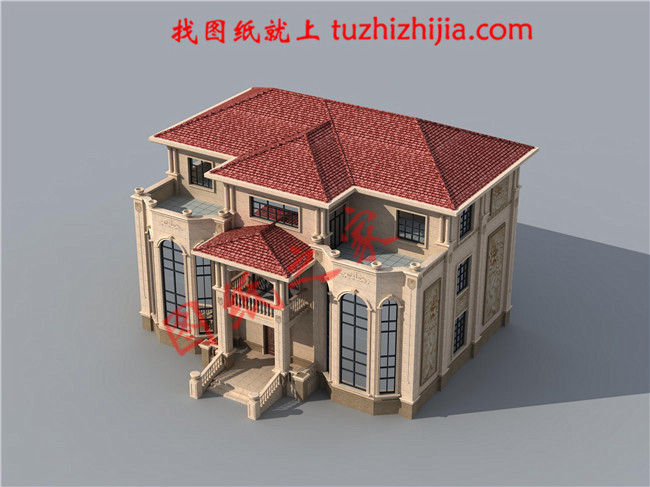 三層農(nóng)村100萬別墅款式圖片，豪華大氣的別墅絕對給你掙足了面子！