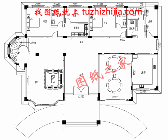 三層農(nóng)村100萬別墅款式圖片，豪華大氣的別墅絕對給你掙足了面子！