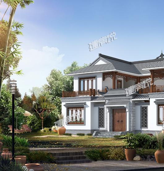 二層四合院別墅設(shè)計(jì)，戶(hù)型方正、設(shè)計(jì)精美，越住越有錢(qián)