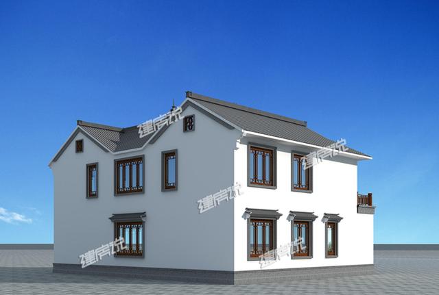 二層四合院別墅設(shè)計(jì)，戶(hù)型方正、設(shè)計(jì)精美，越住越有錢(qián)