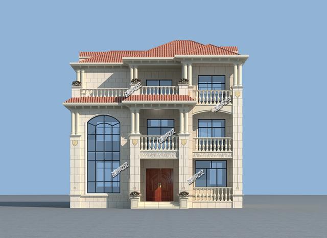 11x12米歐式三層別墅，豪華大氣、方正實(shí)用，華麗麗得非常漂亮