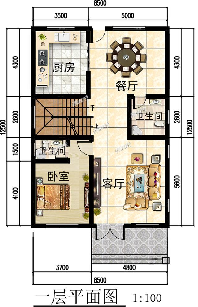 非常受歡迎的三層徽派別墅，戶型方正韻味十足，已有60戶建成