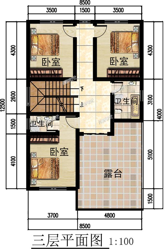 非常受歡迎的三層徽派別墅，戶型方正韻味十足，已有60戶建成