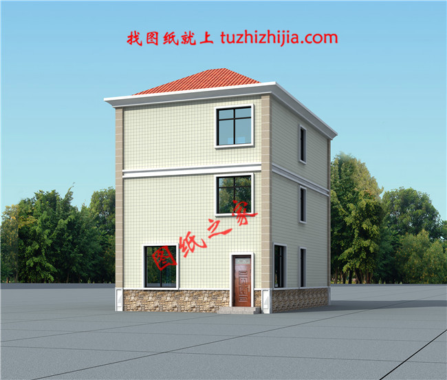 農(nóng)村二層半小別墅圖片，建回家讓你在農(nóng)村過(guò)上幸福生活！