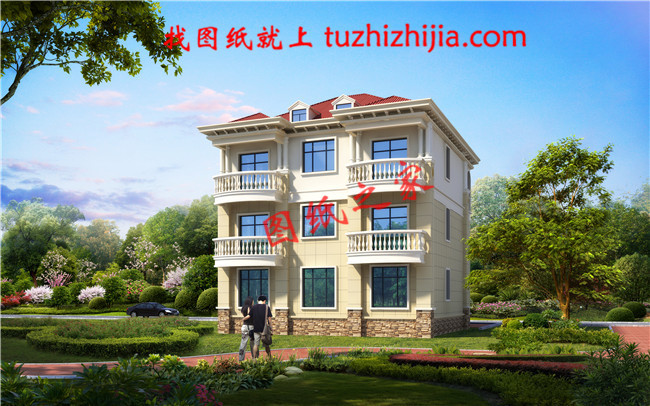 農(nóng)村二層半小別墅圖片，建回家讓你在農(nóng)村過(guò)上幸福生活！