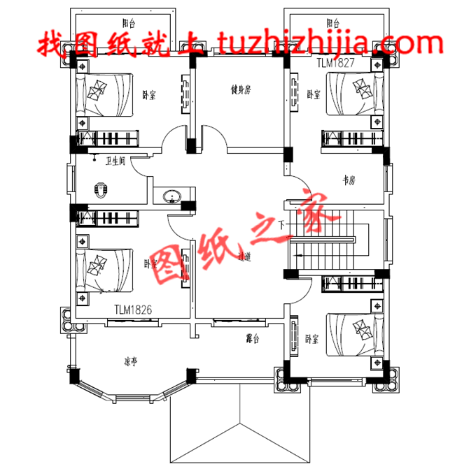 農(nóng)村二層半小別墅圖片，建回家讓你在農(nóng)村過(guò)上幸福生活！