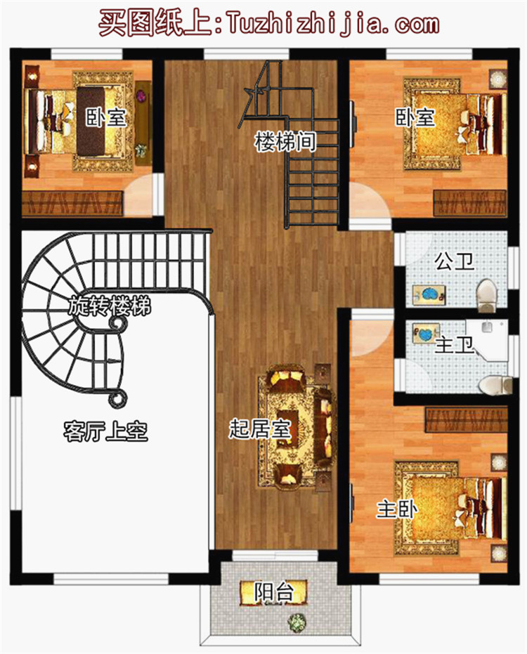 農(nóng)村120平米別墅設(shè)計(jì)圖三層樓房，造價(jià)30萬(wàn)左右，經(jīng)濟(jì)又實(shí)用！