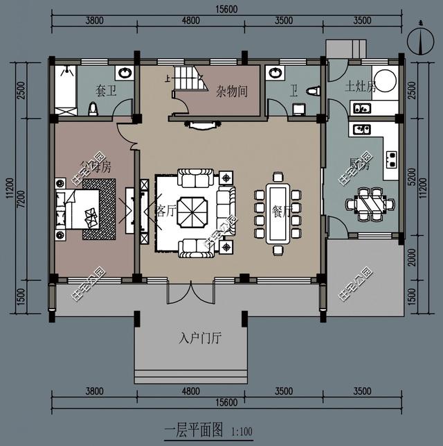 農(nóng)村自建房還是中式設(shè)計(jì)好，15X11米的徽派合院別墅，滿足你的所有要求