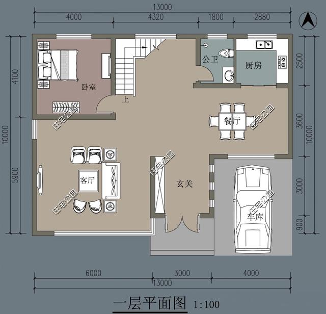 現(xiàn)代風(fēng)格三層農(nóng)村別墅，13×10米多落地窗多套間，這樣的設(shè)計(jì)30年不過(guò)時(shí)