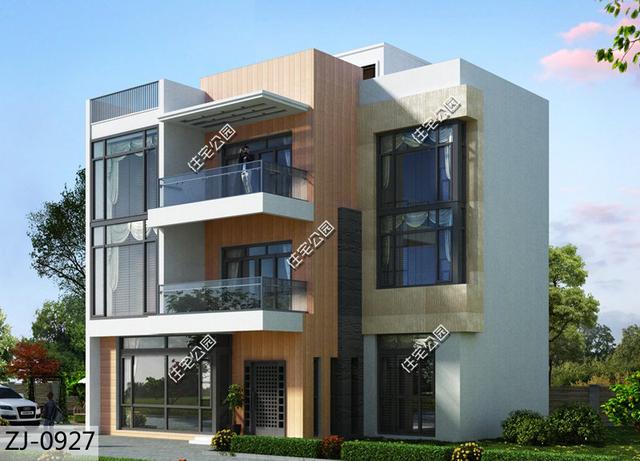 現(xiàn)代風(fēng)格三層農(nóng)村別墅，13×10米多落地窗多套間，這樣的設(shè)計(jì)30年不過(guò)時(shí)