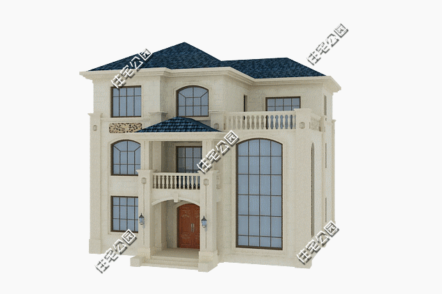 占地160平的三層別墅設(shè)計(jì)，挑空客廳配坡屋頂，這樣房子適合農(nóng)村建造