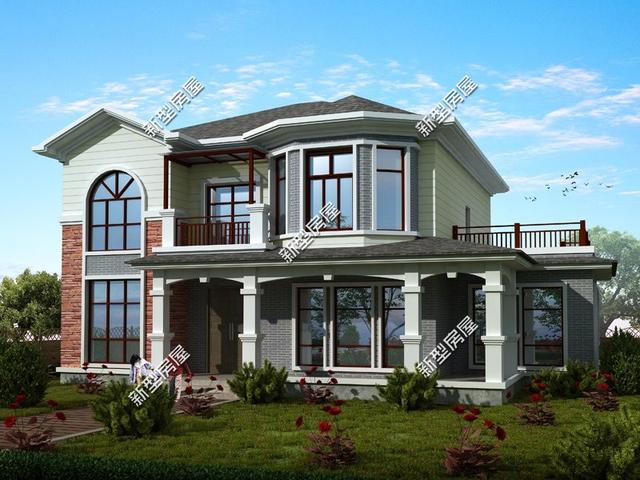 8套農村自建別墅設計，都有堂屋大露臺，第4套最漂亮