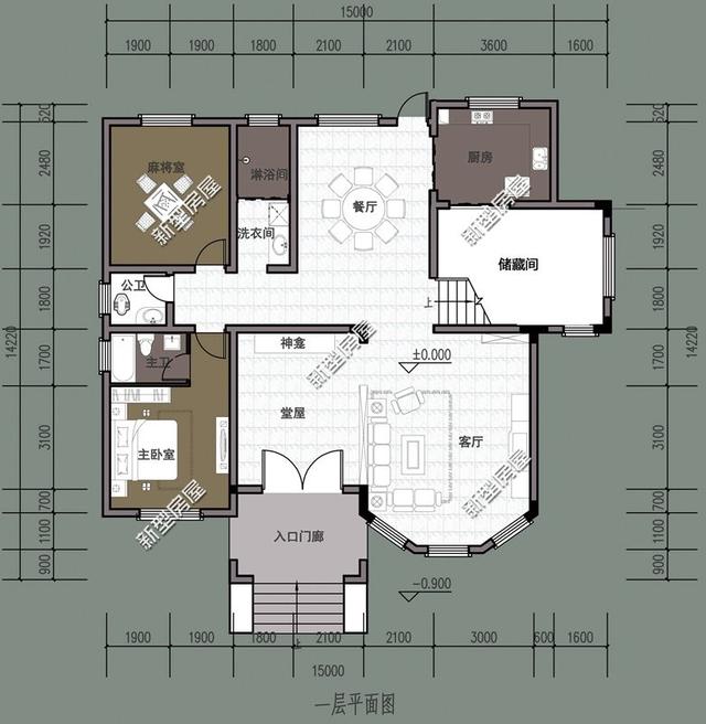 8套農村自建別墅設計，都有堂屋大露臺，第4套最漂亮