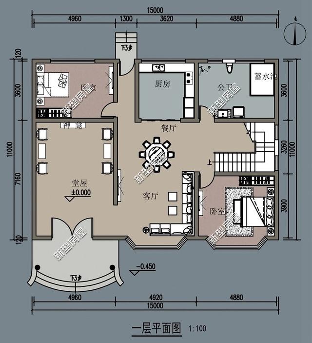 8套農村自建別墅設計，都有堂屋大露臺，第4套最漂亮