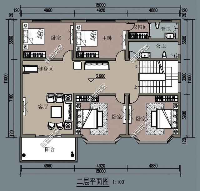 8套農村自建別墅設計，都有堂屋大露臺，第4套最漂亮