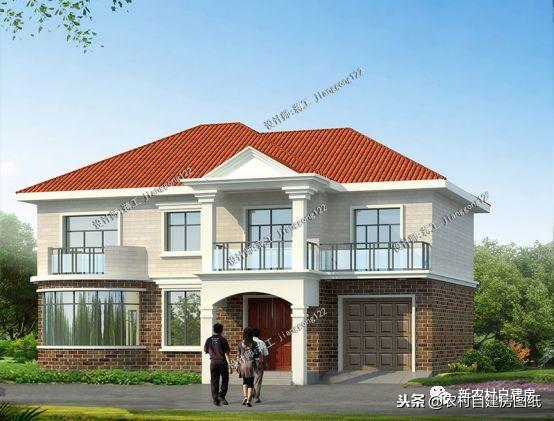 帶車(chē)庫(kù)的二層別墅設(shè)計(jì)圖，面積差不多，造價(jià)差10萬(wàn)，你更喜歡哪個(gè)？