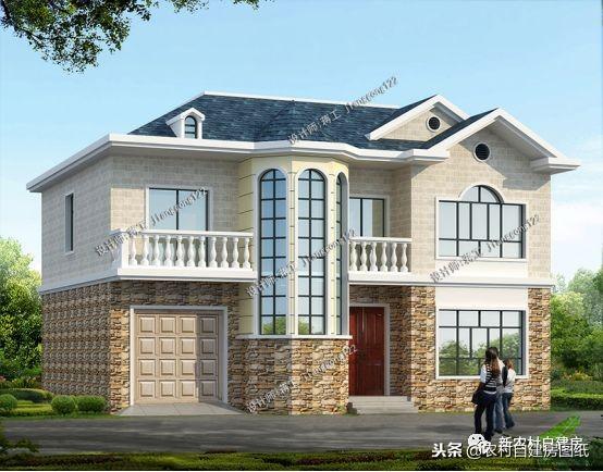 帶車(chē)庫(kù)的二層別墅設(shè)計(jì)圖，面積差不多，造價(jià)差10萬(wàn)，你更喜歡哪個(gè)？