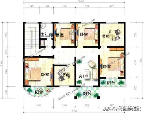 帶車(chē)庫(kù)的二層別墅設(shè)計(jì)圖，面積差不多，造價(jià)差10萬(wàn)，你更喜歡哪個(gè)？