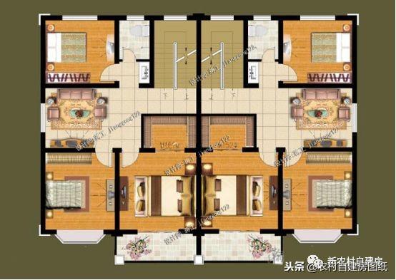 農(nóng)村兄弟最愛的雙拼別墅設(shè)計，大家都喜歡這5款，第1套18萬就能建？