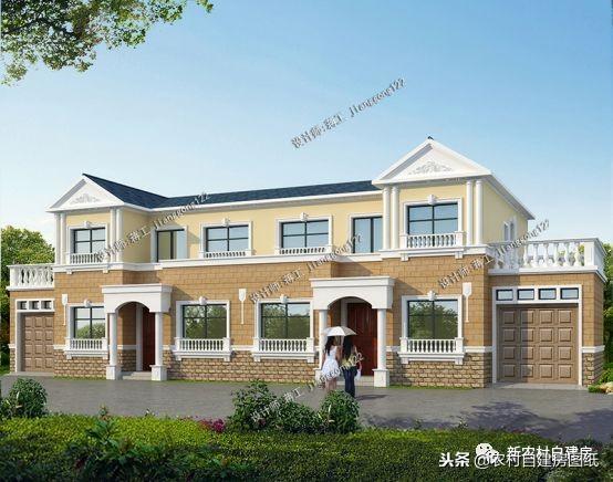 農(nóng)村兄弟最愛的雙拼別墅設(shè)計，大家都喜歡這5款，第1套18萬就能建？