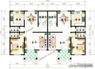 農(nóng)村兄弟最愛的雙拼別墅設(shè)計，大家都喜歡這5款，第1套18萬就能建？