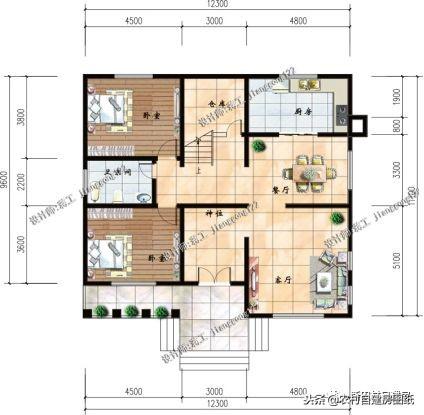 6款帶堂屋的農(nóng)村別墅設(shè)計(jì)圖，2經(jīng)典6奢華，造價(jià)都都不到30萬