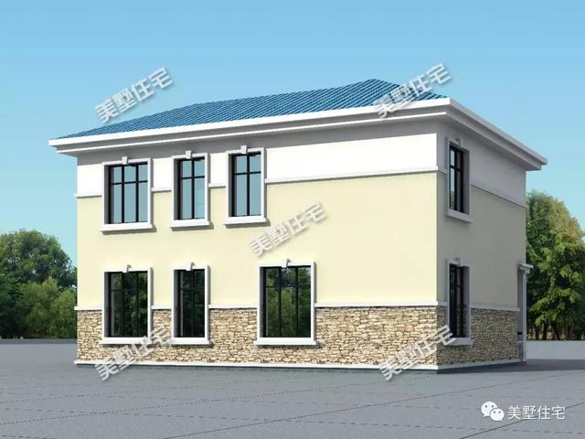 13.3X9.5米二層別墅設(shè)計圖，外觀美布局贊，20來萬就能建