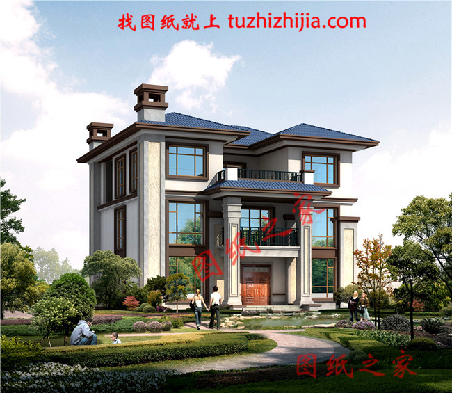 6套建房三層別墅圖紙，一家人幸福美滿得過日子！