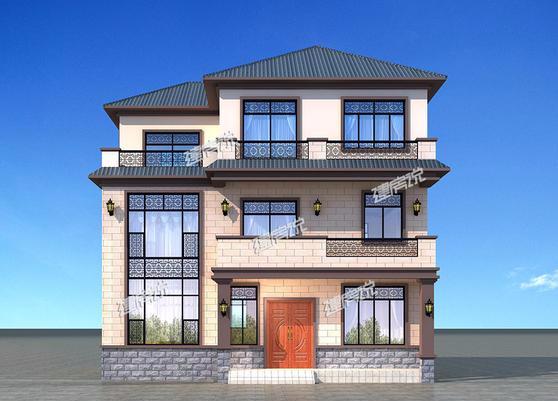 中式三層別墅設(shè)計圖紙，難得的好戶型，主體造價只要40萬