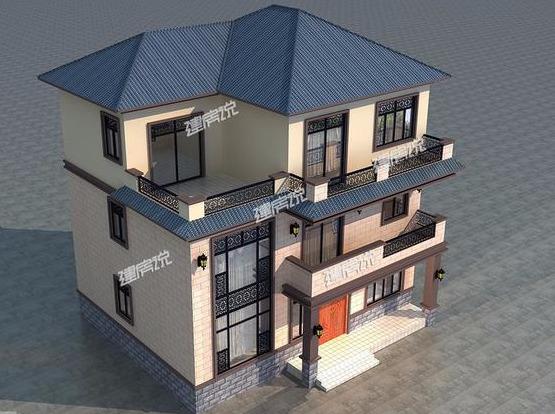 中式三層別墅設(shè)計圖紙，難得的好戶型，主體造價只要40萬