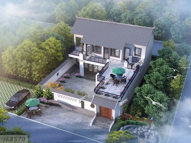 農(nóng)村小伙在老家給父母建了一棟養(yǎng)老別墅，父母開(kāi)心的像個(gè)孩子